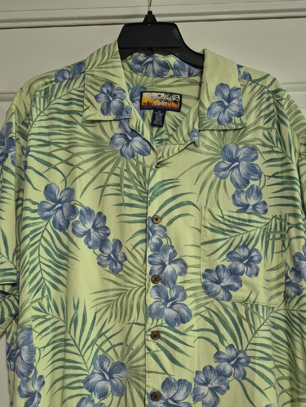 Havana Jacks Cafe Shirt Mens XL Button Short Sleeve Hawaiian Floral